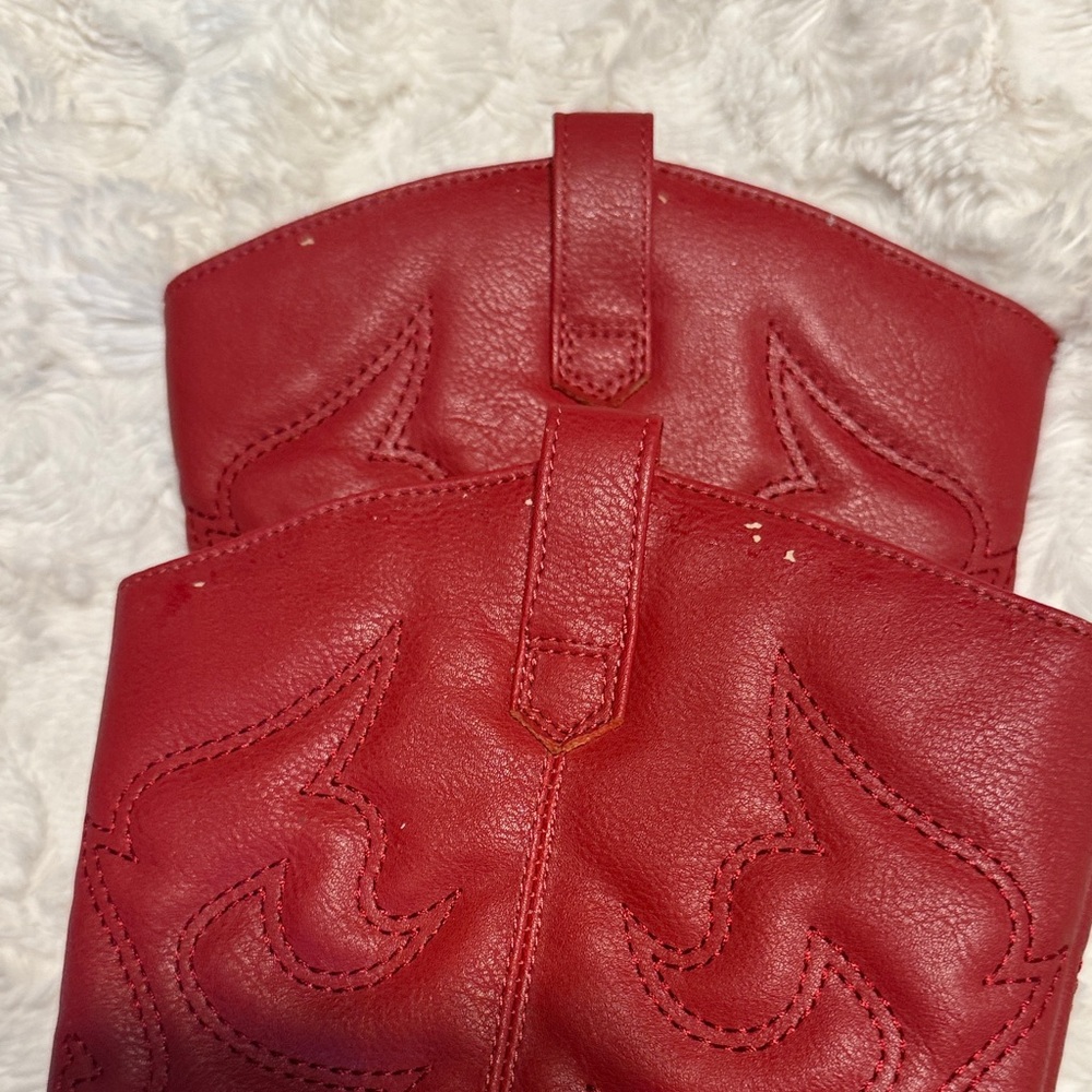 Charles Albert Red Western Cowboy Boots - Picture 12 of 13